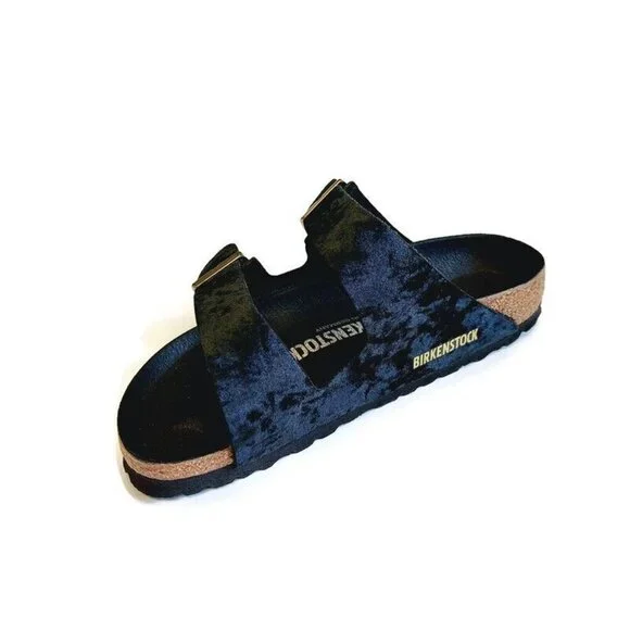 Birkenstock Womens Sz 5-5.5 Arizona BS Sandals EU 36 NARROW Fit Velvet Black - Picture 4 of 10